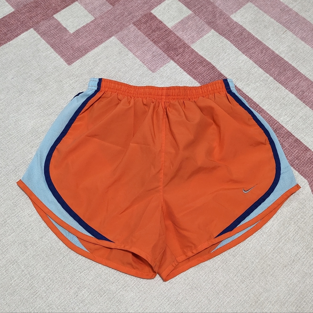 Small Orange and Blue Nike Running Shorts